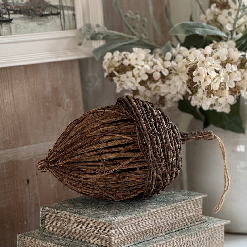Natural Rattan Acorn