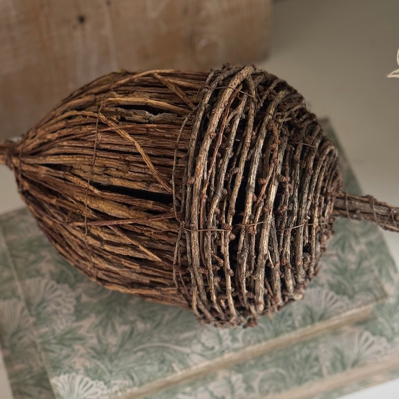 Natural Rattan Acorn