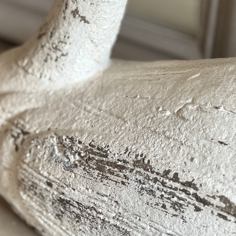 Classic Distressed Swan Sculpture
