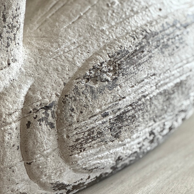 Classic Distressed Swan Sculpture