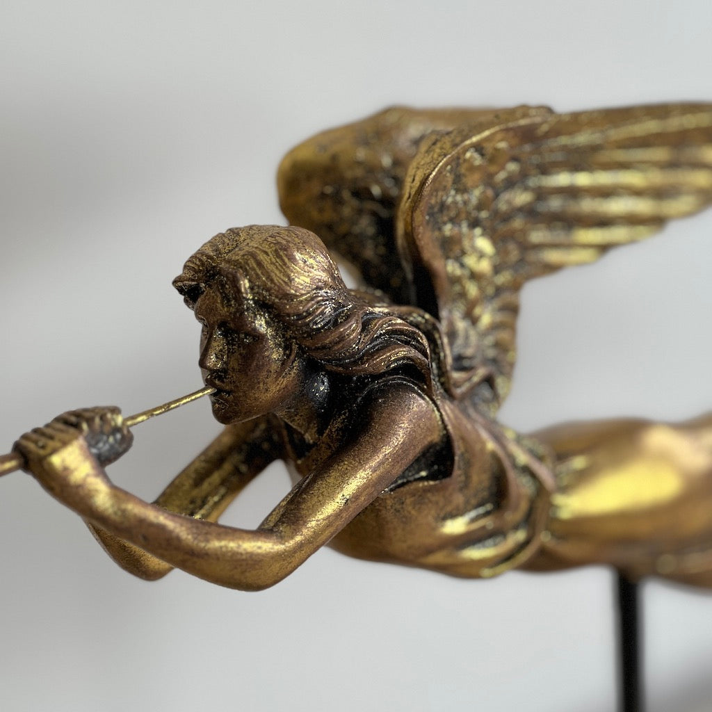 Hark The Herald Angel Gold Decorative Ornament