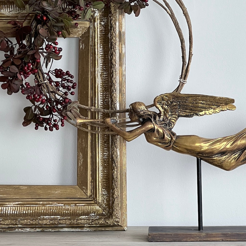 Hark The Herald Angel Gold Decorative Ornament