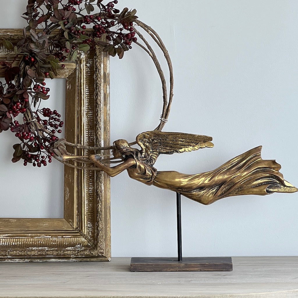 Hark The Herald Angel Gold Decorative Ornament