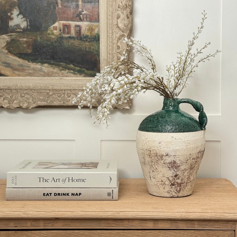 Provence Two Tone Vase With Handle