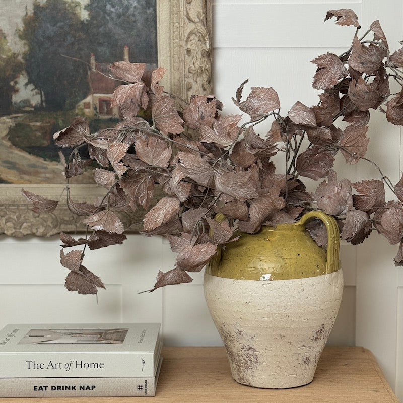 Two Toned Glazed Provence 3 Handle Vase