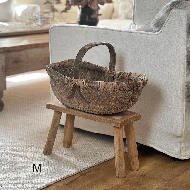 Vintage Chinese Harvest Basket