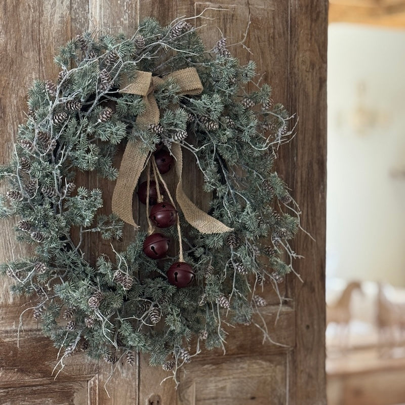 Faux Pinecone Pine Needle Wreath - 60cm