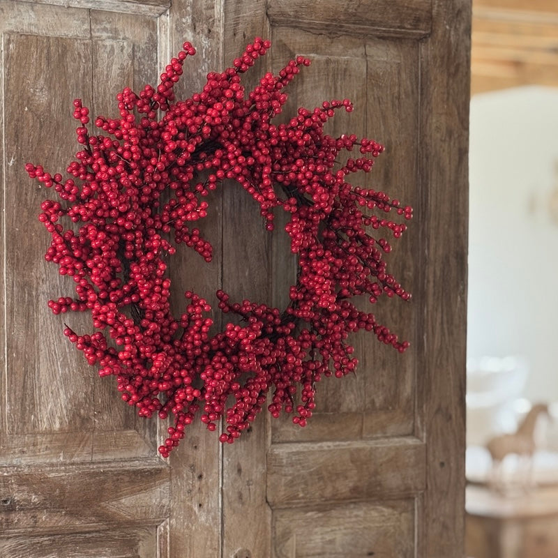 Classic Wild Red Berry Wreath - 60cm