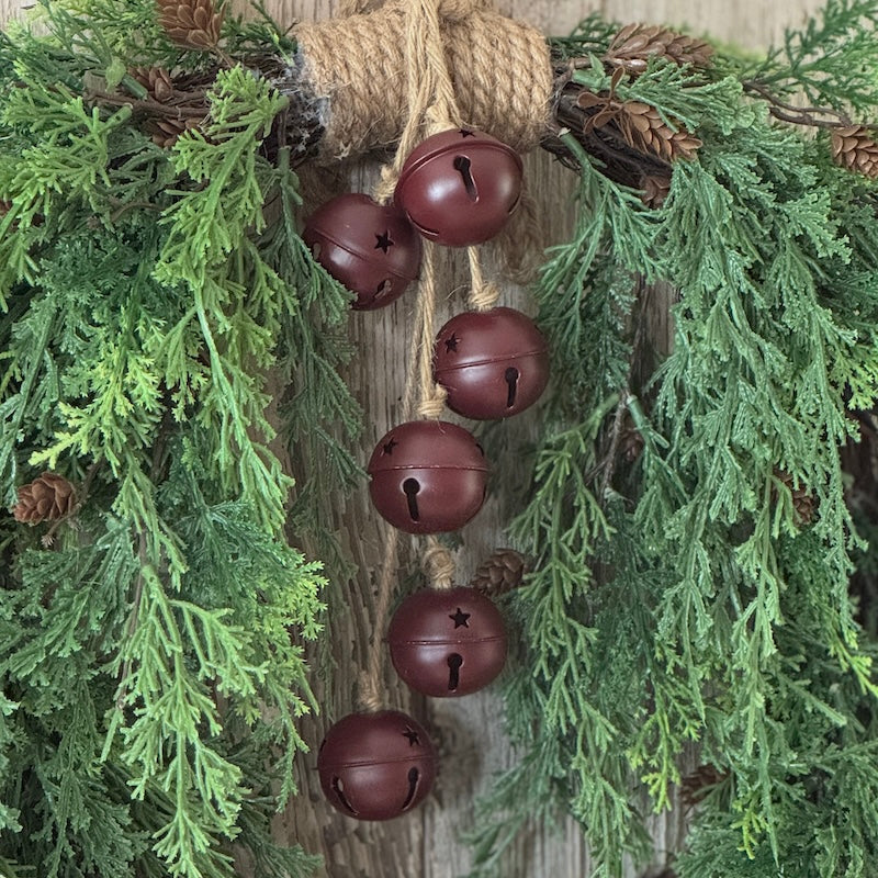 Mulberry Metal Bell Garland - 50cm