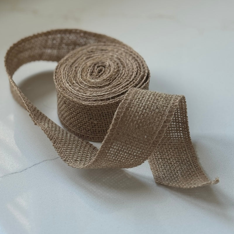Jute Ribbon 120cm Length 4cm Wide – Cowshed Interiors