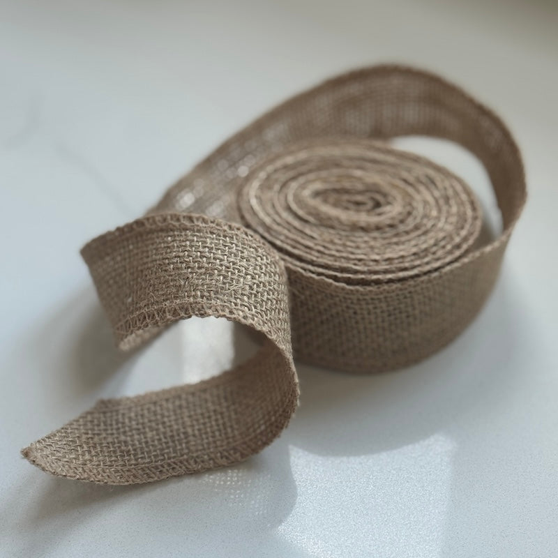 Jute Ribbon 120cm Length 4cm Wide