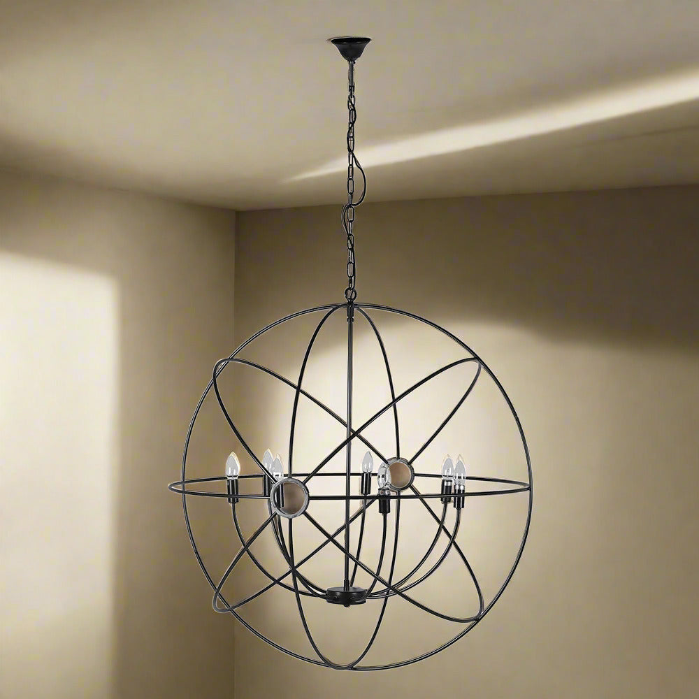 Large Orb Sphere Chandelier