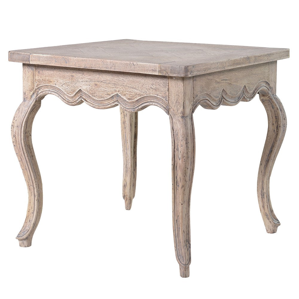 Majestic Parquet Top Square Side Table