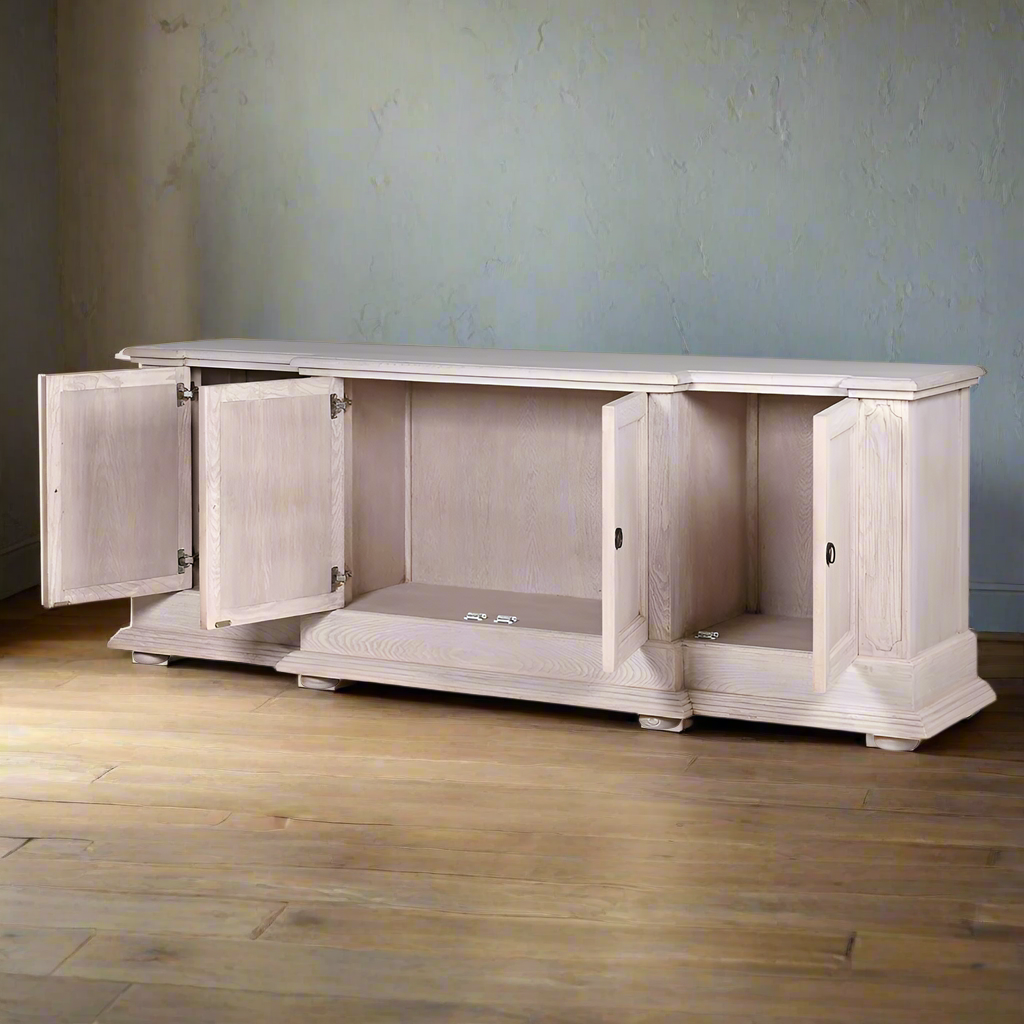 Imperial 4 Door Oak Breakfront Sideboard