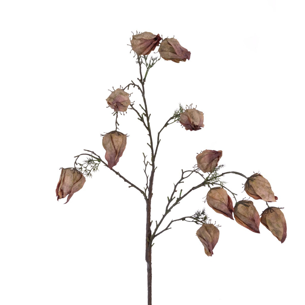 Faux Chinese Lantern Spray | Dusky Pink
