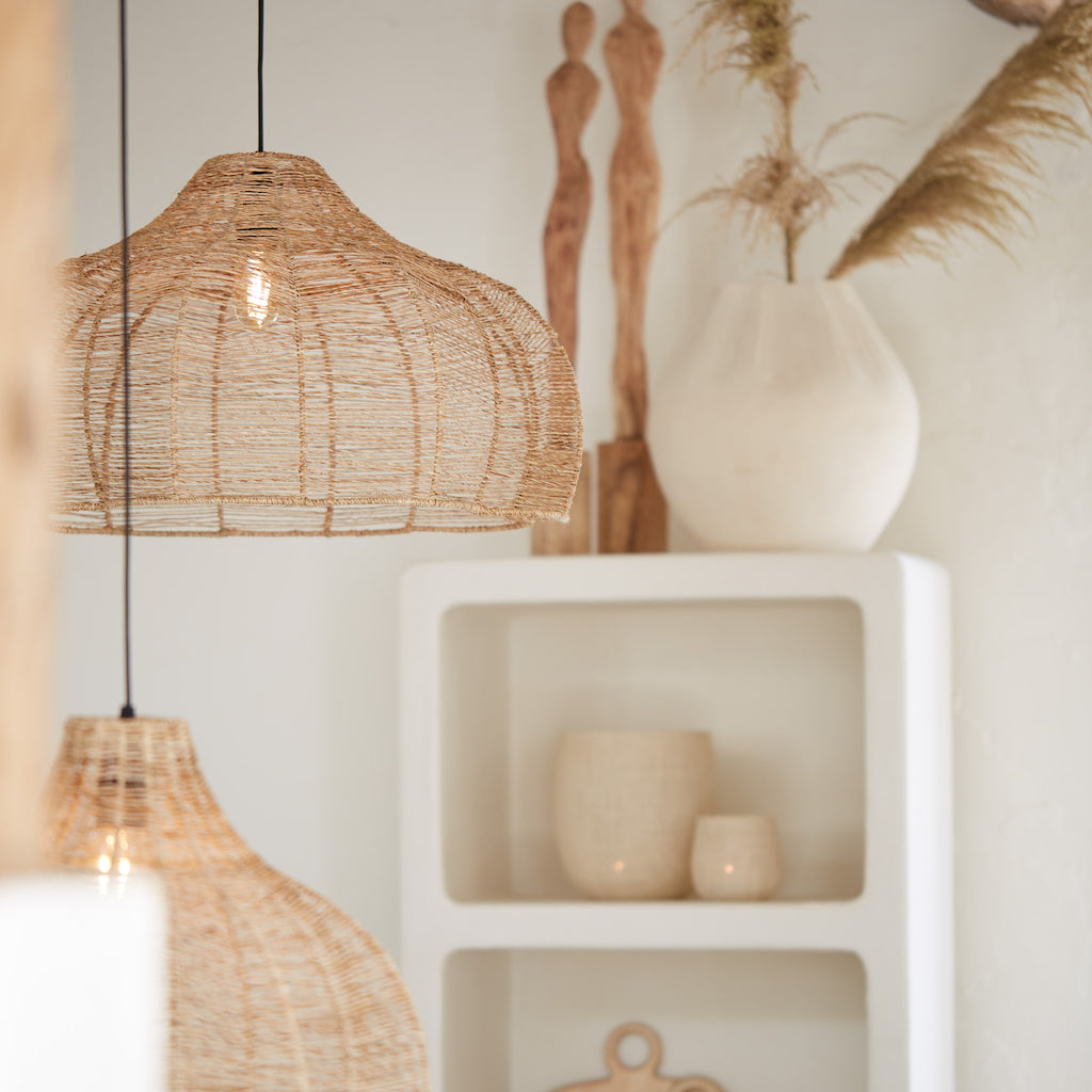 Scallop Jute Pendant Shades
