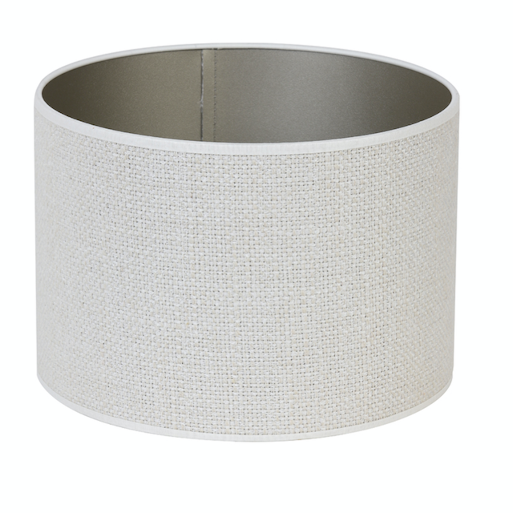 Textural Cylinder 40cm Shade Light Grey