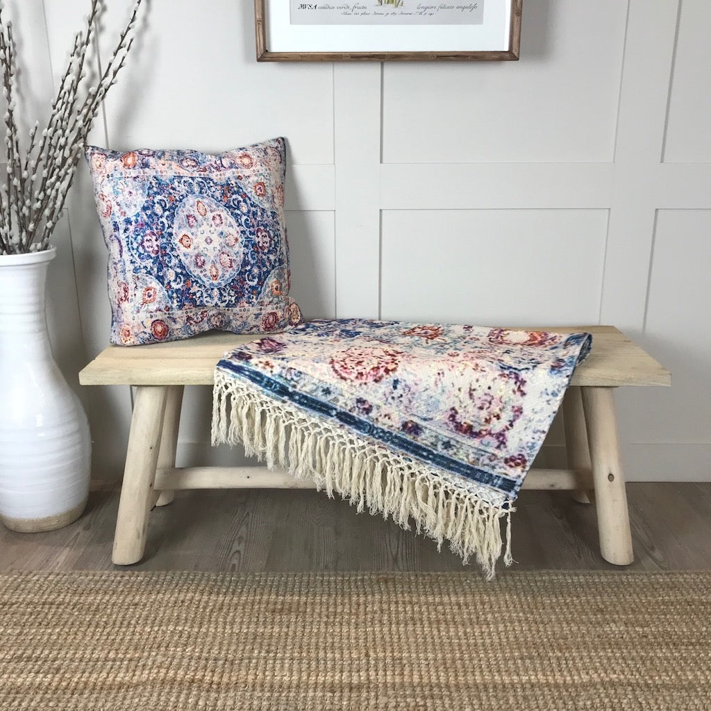 Vintage Style Throw and Cushion