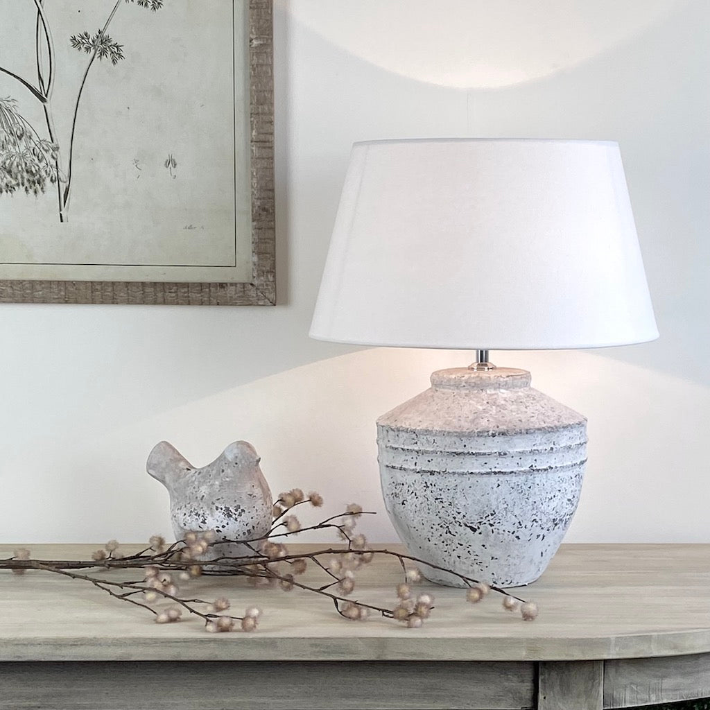 Concrete Grey Table Lamp