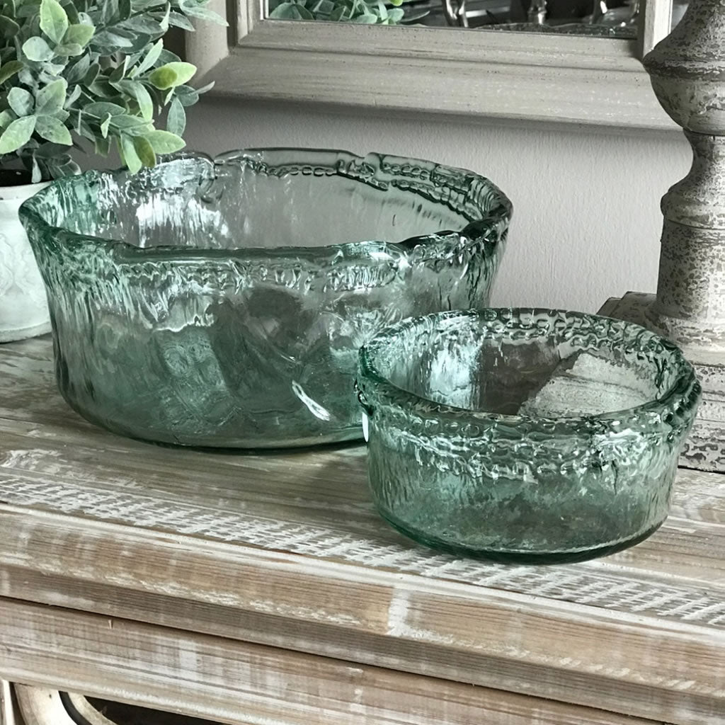 Recycled Glass Large Salad Fruit Cortez Bowl Parlane