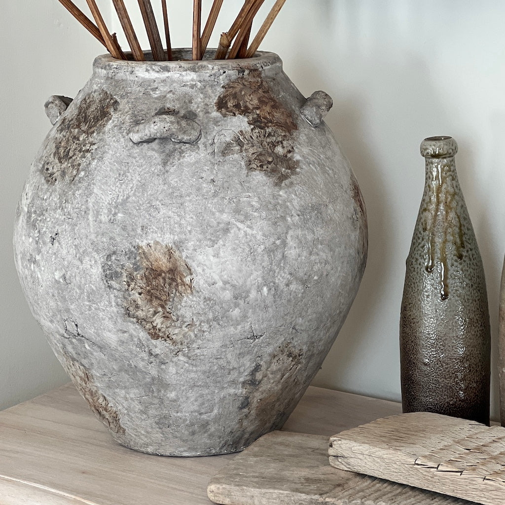 Charaki Aged Distressed Heavy Vase