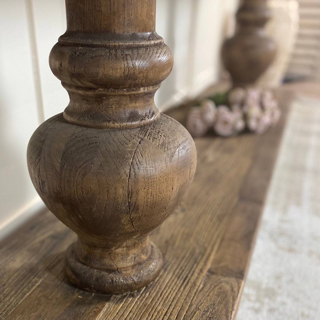 Reclaimed Elm Floating Hall Console Table