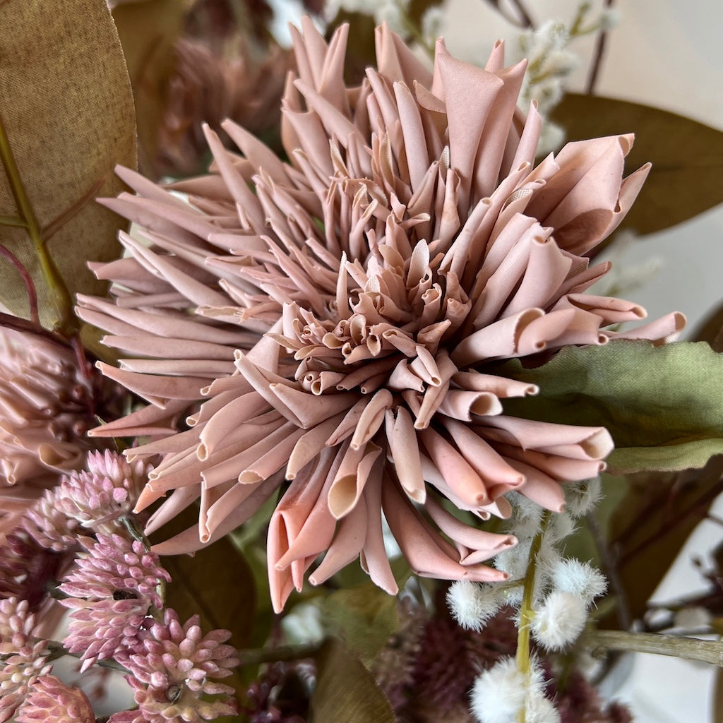 Blush Faux Dahlia