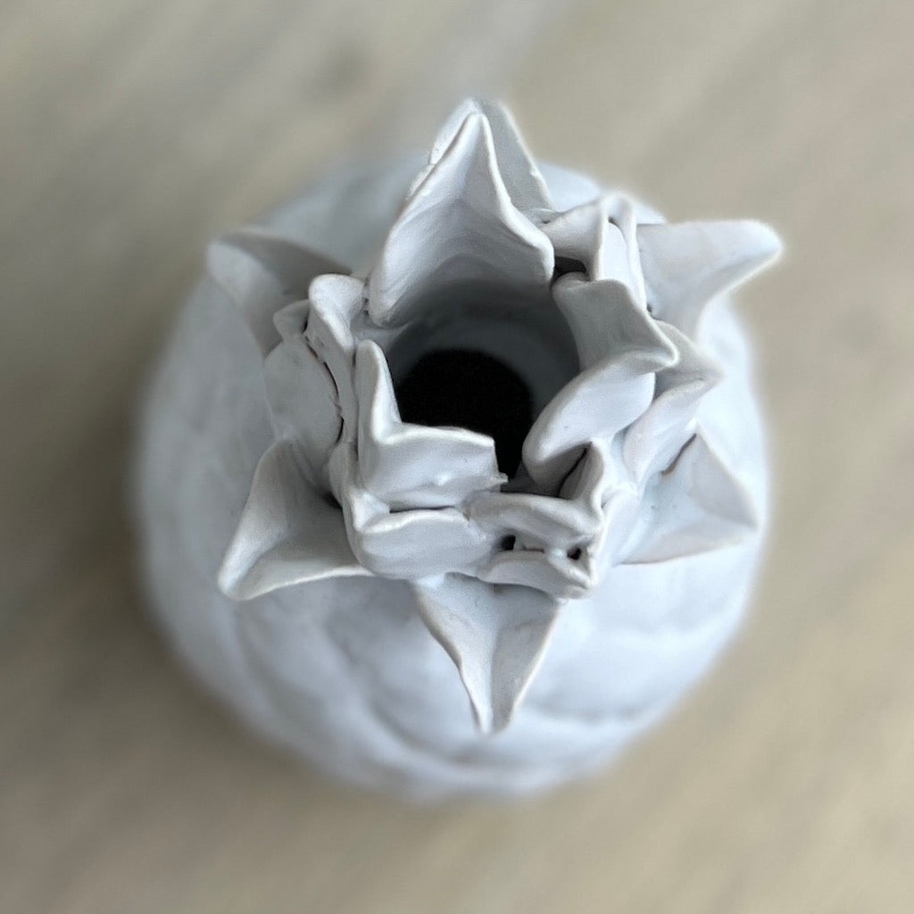 White Pineapple Candleholder