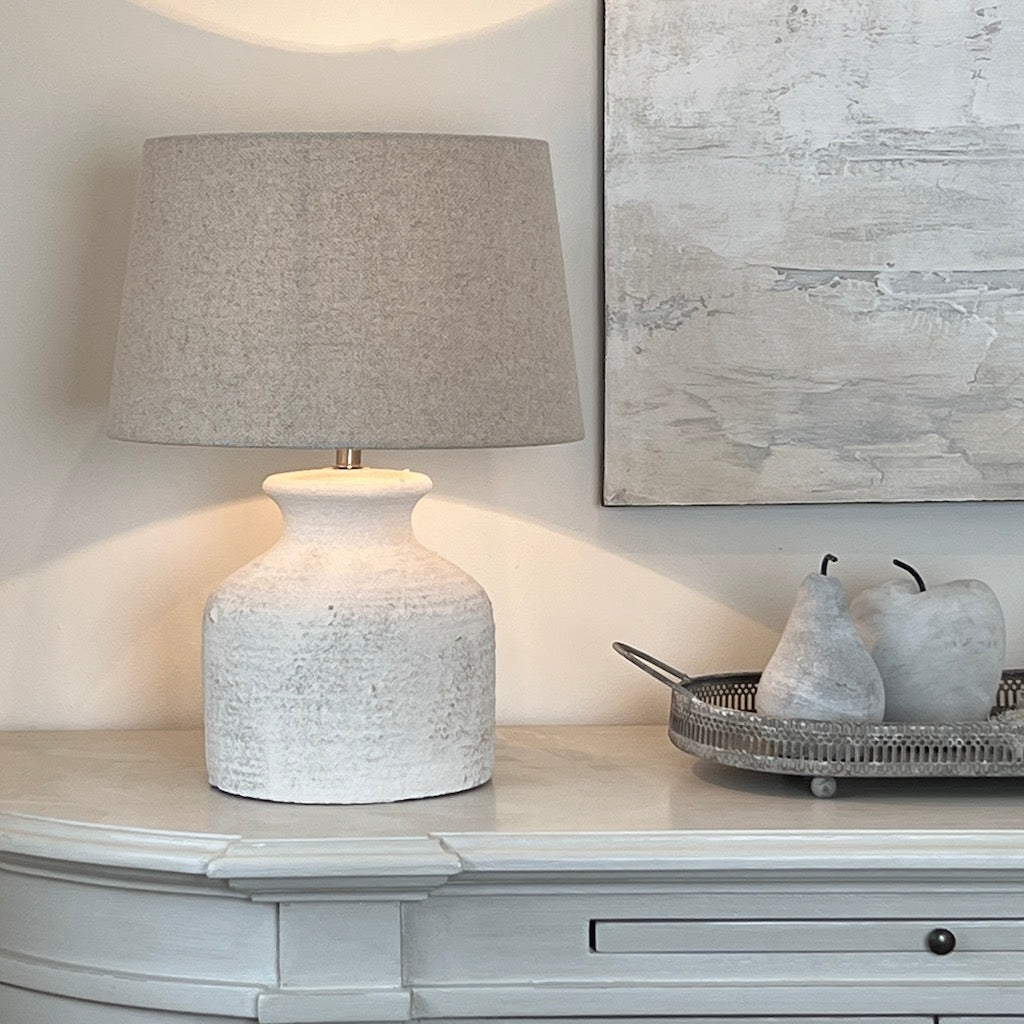 Abell Cement Effect Rustic  Table Lamp