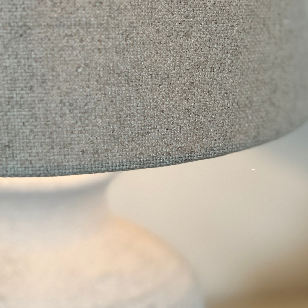 Abell Cement Effect Rustic Glazed Table Lamp