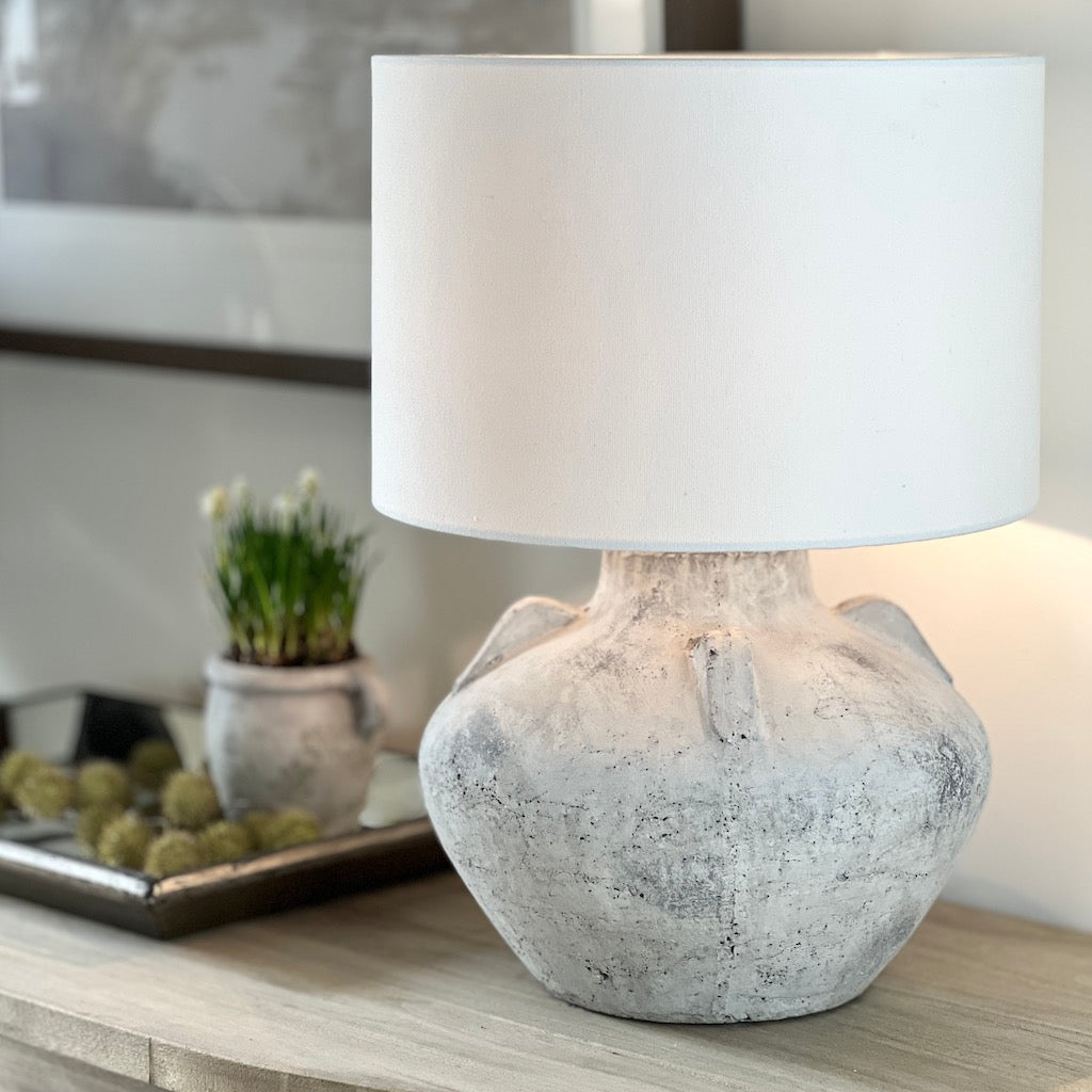 Grey Ceramic Jug Lamp Baccio