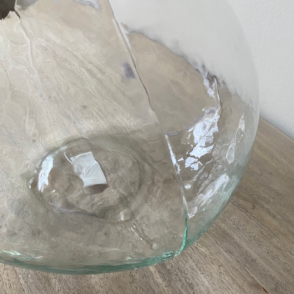 Organic Clear Glass Table Lamp