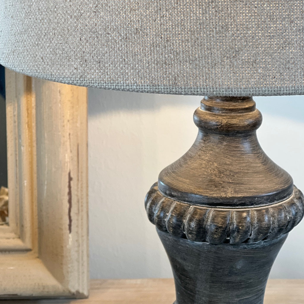 Violia Stonewash Grey Table Lamp