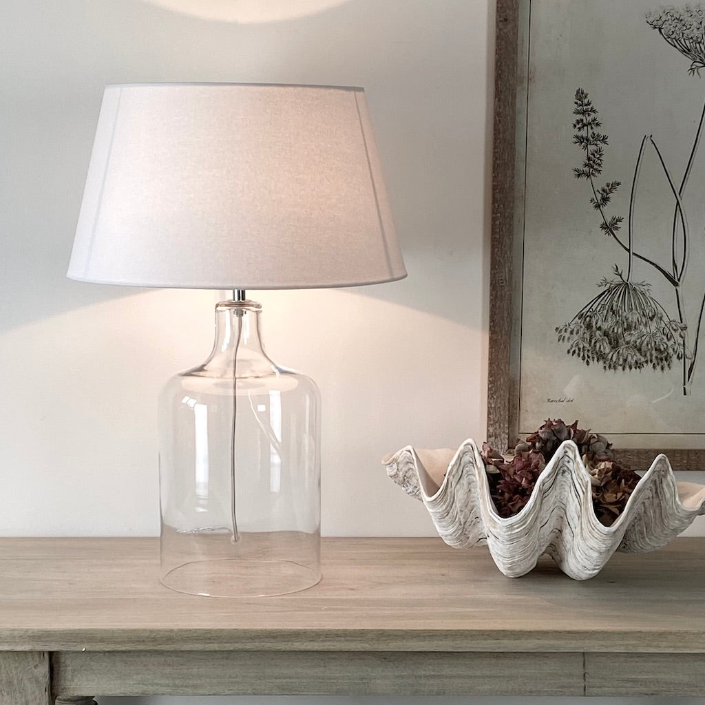 Clear Glass Table Lamp Isadore