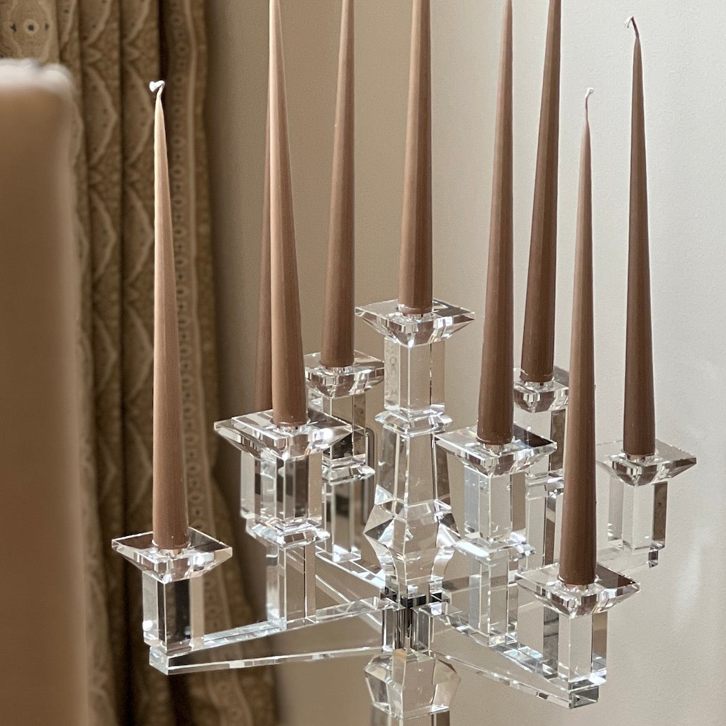 Giant Solid Crystal Candelabra