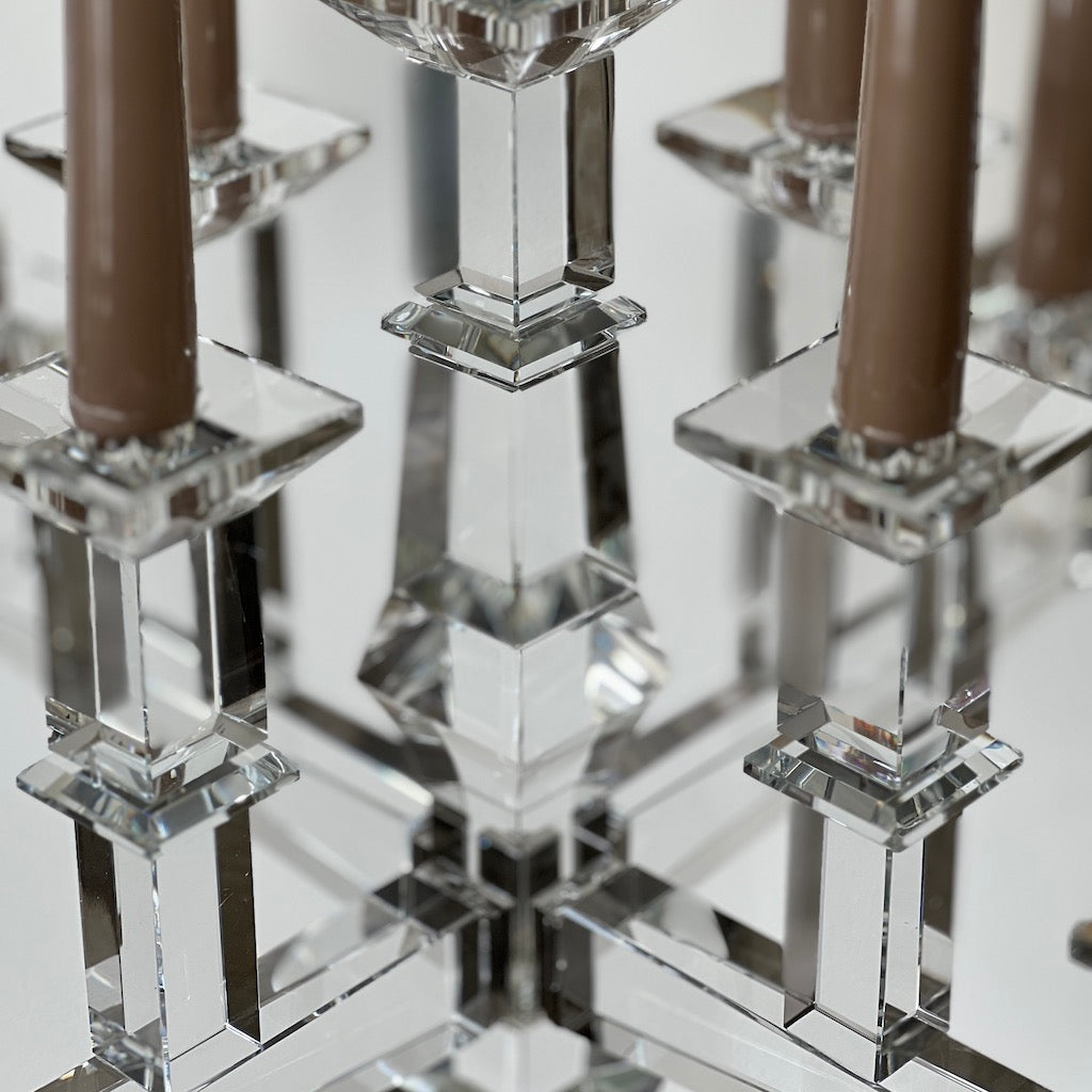 Giant Solid Crystal Candelabra