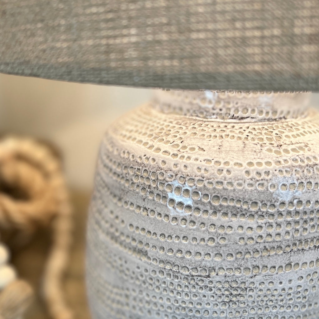 Dotty Design Stoneware Table Lamps