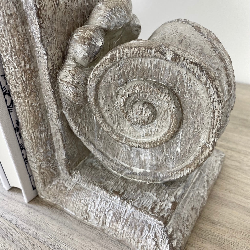 Stunning Pale Column Bookends