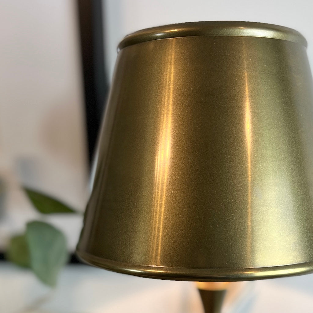 Antique Brass Candlestick Table Lamp