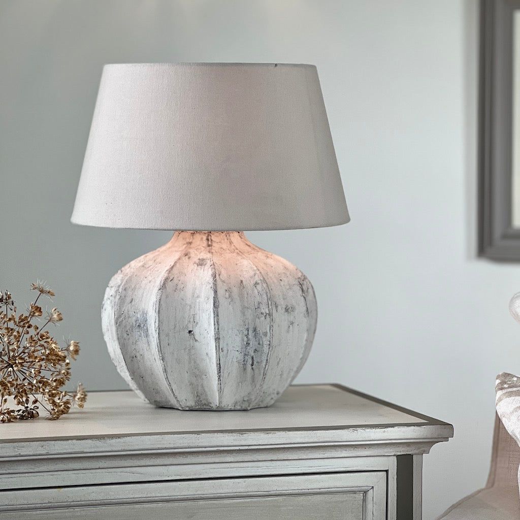 Waves Light Grey Lamp