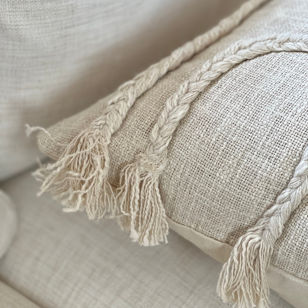 Boho Hand Embroidered Cushion Cover