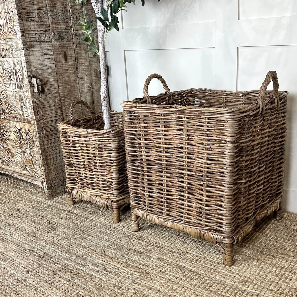 Old French Wicker Baskets
