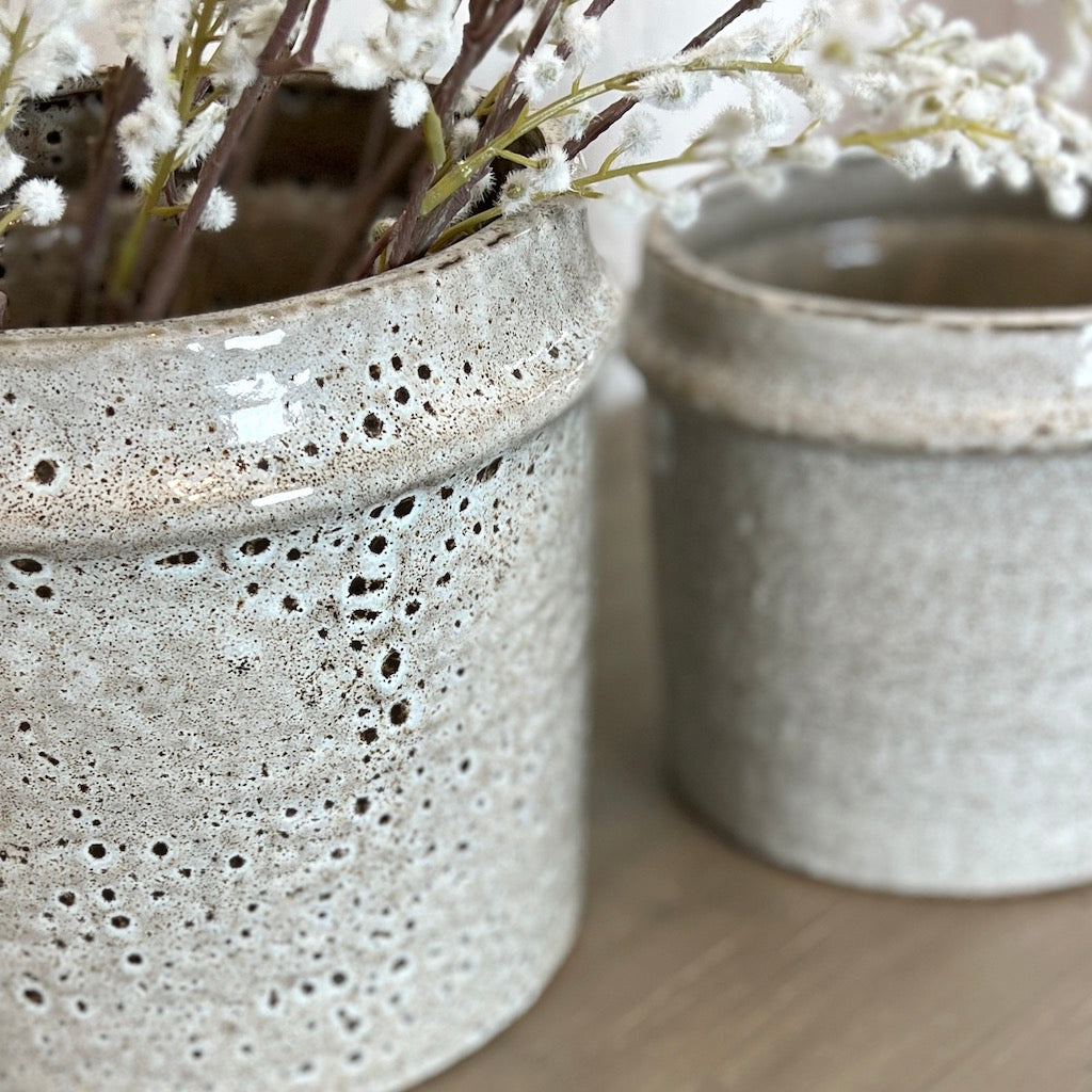Neutral Mottled Pot Ava