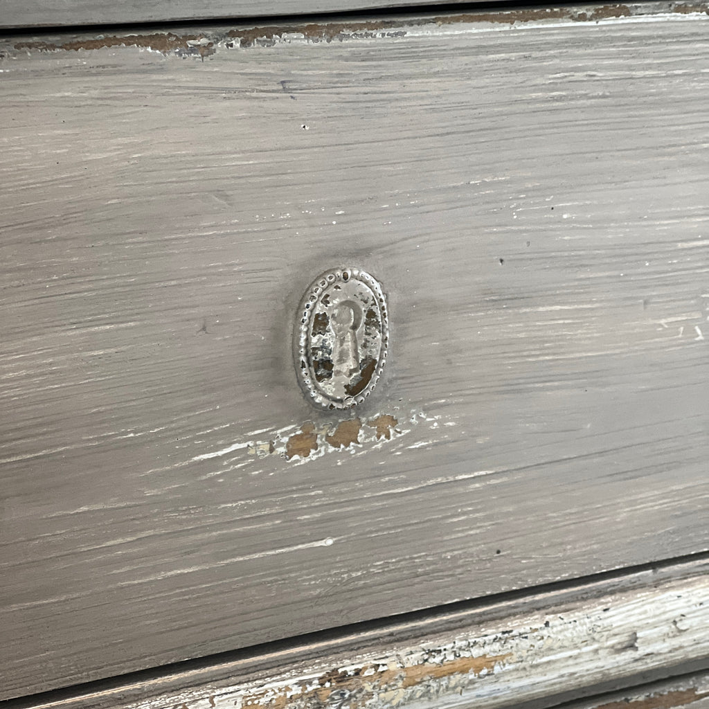 Six Drawer Distressed Sideboard