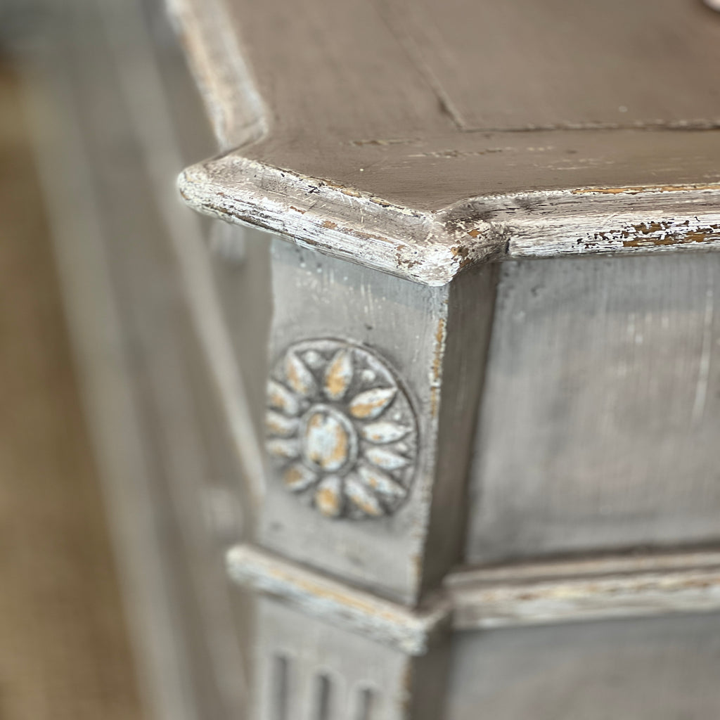 Six Drawer Distressed Sideboard
