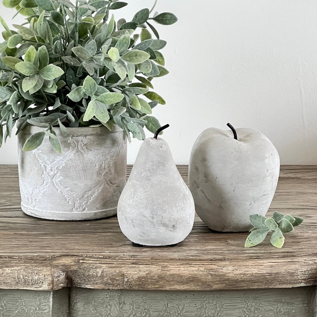 Concrete Apple and Pear