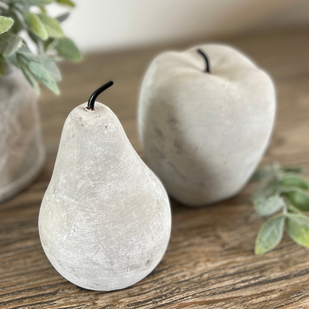 Concrete Apple and Pear