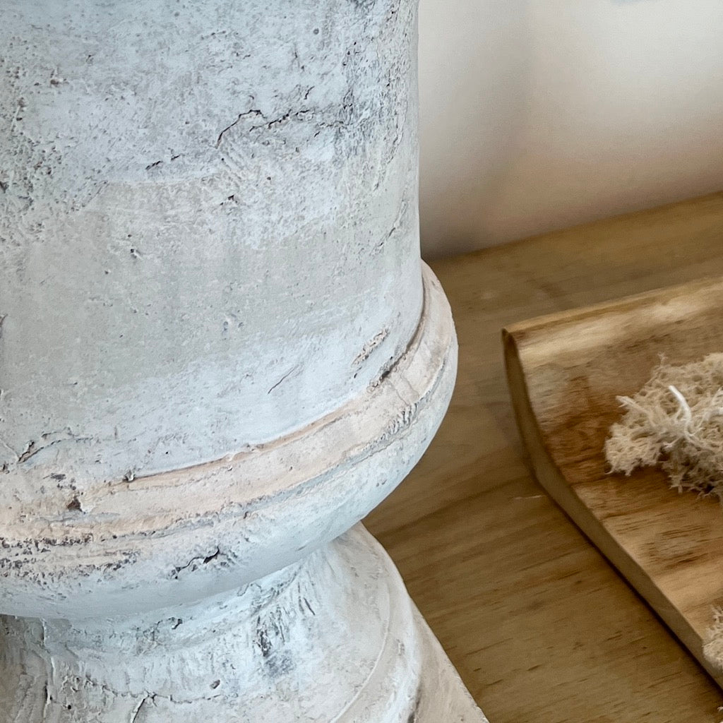 Pale Wash Distressed Table Lamp Garda