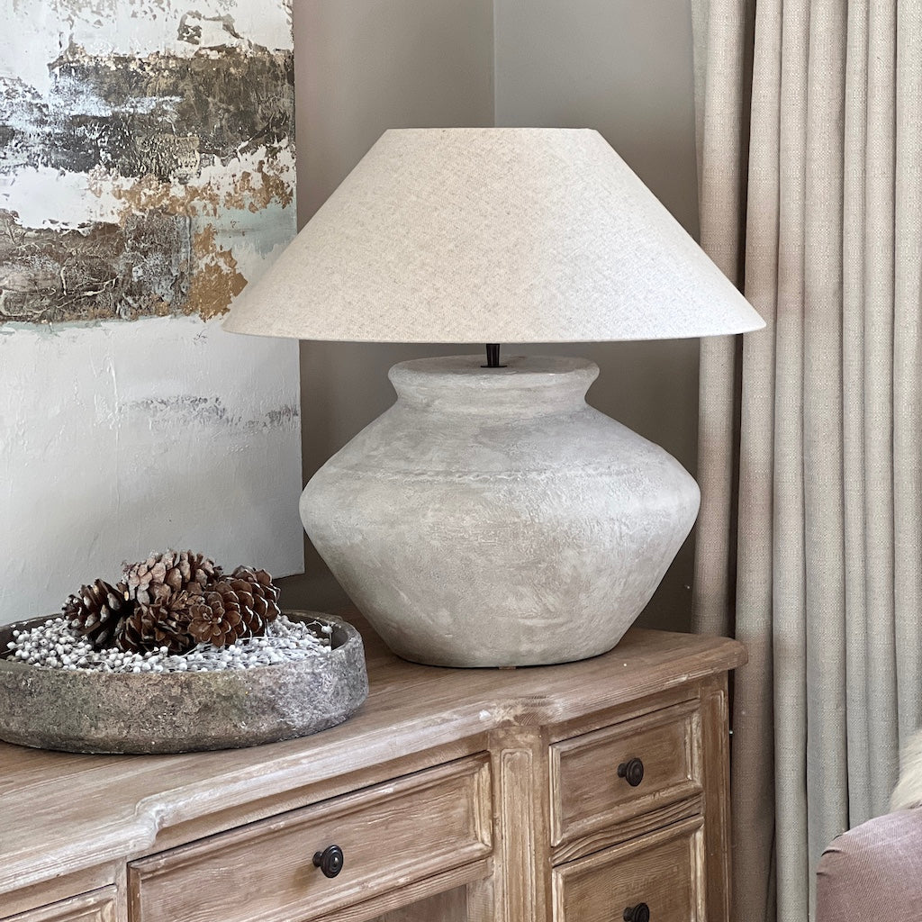 Handmade Textured Jug Lamp Burford