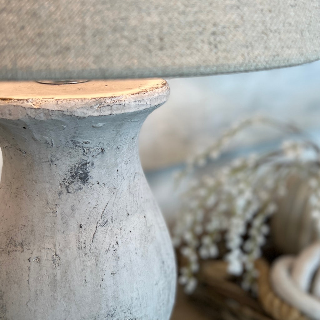 Balustrade Grey Wash Table Lamp Orta